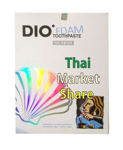 Dio ToothPaste Foam 50 ml+Refill ชนิดเติม 150ml. (Wellgate) 